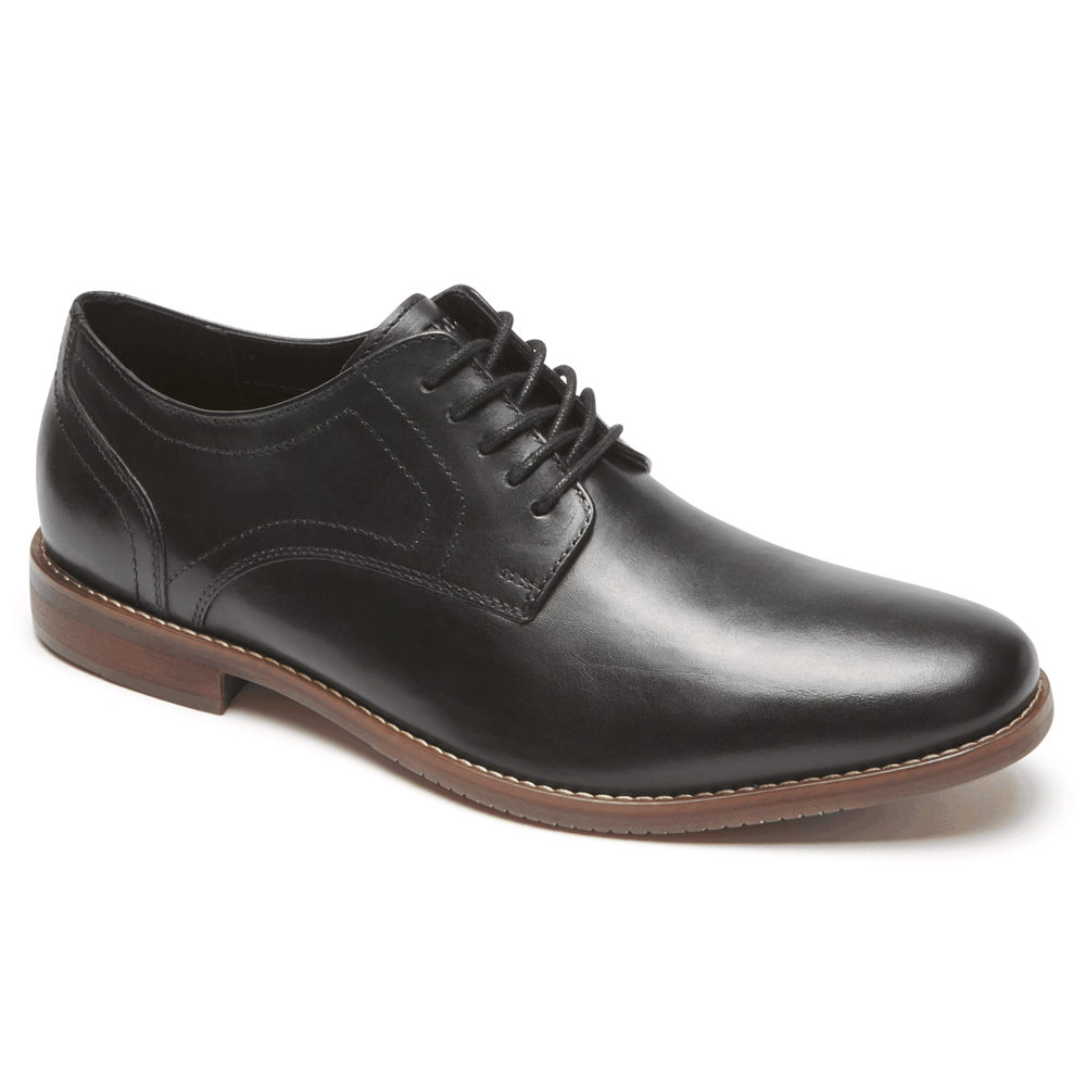 Rockport Oxfords For Mens Black - Style Purpose Plain Toe - PB1428396